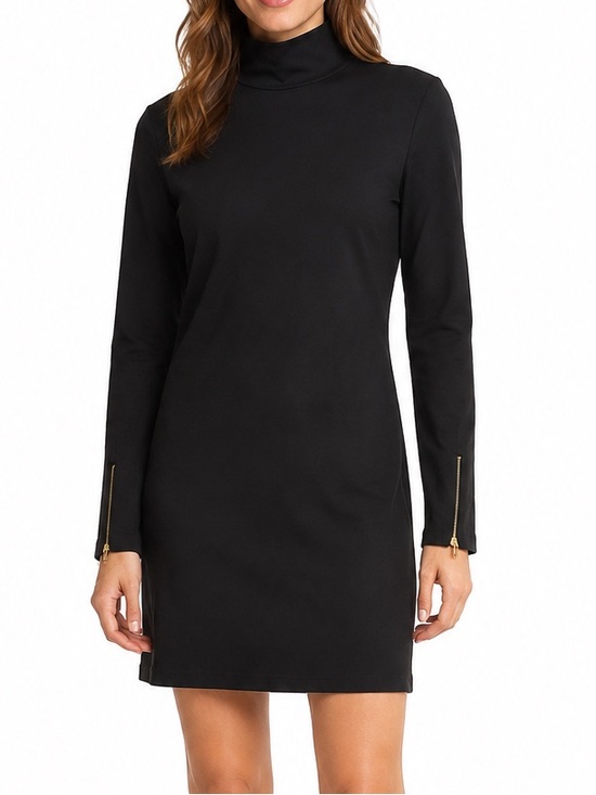 Philosophy Dresses & Skirts - Philosophy Republic Clothing Black Turtleneck Dress Size Small Gold Zippers